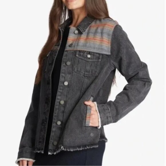 NWT Roxy Something New Denim Jacket - Picture 1 of 6